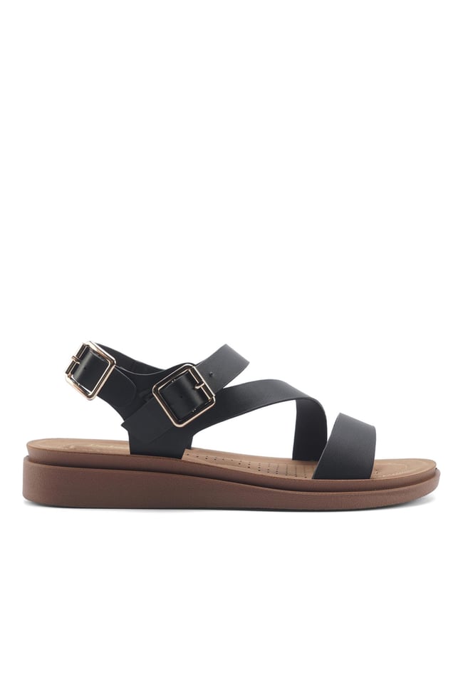 Polaris 5M 166925 Z5Fx Siyah Kadın Casual Comfort Sandalet