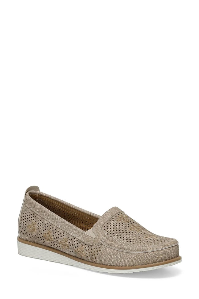 Polaris A10156884012010 4P 161659.Z4Fx Bej Kadın Loafer Ayakkabı