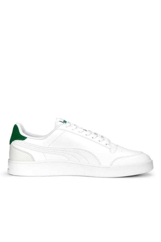Puma 309668 Shuffle Whıte-Vapor Gray-Archıve Green Yetişkin Unıseks Sneaker