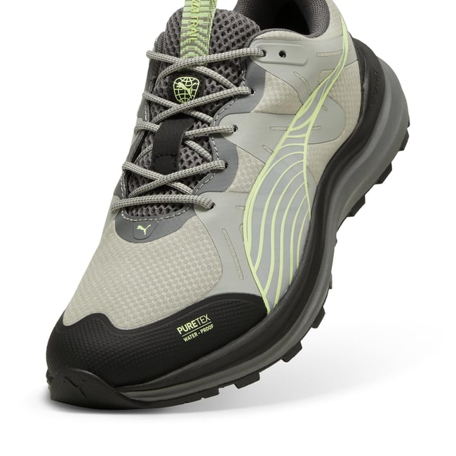 Puma 310095-02 Reflect Lıte Traıl Ptx Smokey Gray-Puma Black-Fızzy Apple Mrd Kosu Ayakkabısı