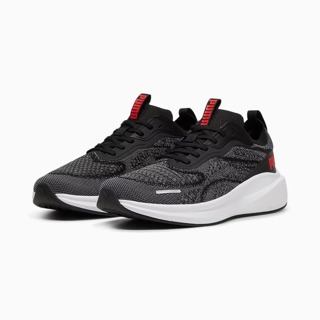 Puma 310100-06 Skyrocket Lıte Engıneered Puma Black-Puma Red-Cool Dark Gray Mrd Kosu Ayakkabısı