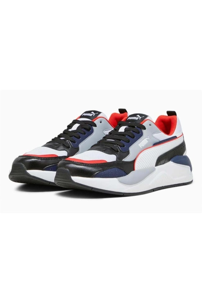 Puma 373108 X-Ray 2 Square Navy-Gray Fog-Gray-Club Red Erkek Koşu Ayakkabısı