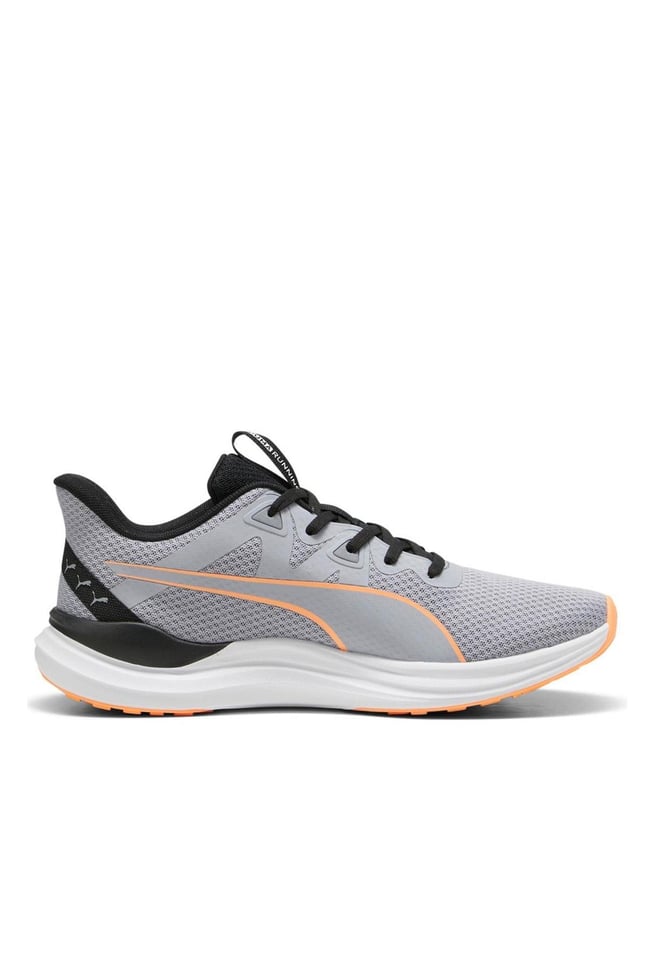 Puma 378768 Reflect Lite Gray Fog-Black-Neon Citrus Erkek Koşu Ayakkabısı