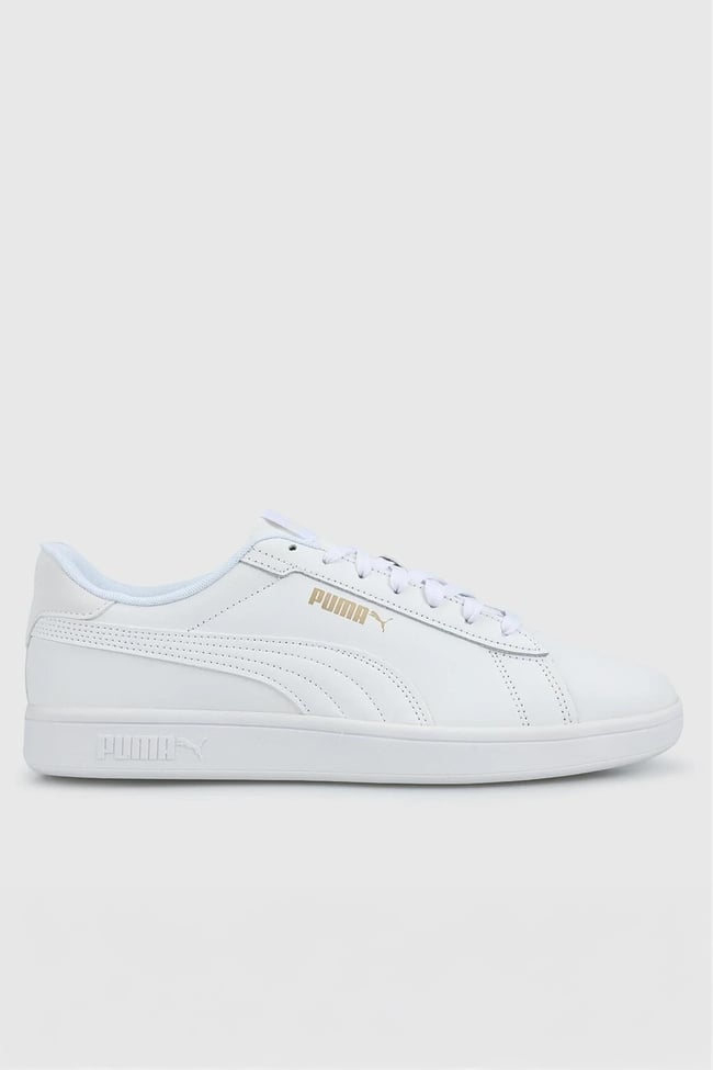 Puma 390987 01 Puma Smash 3.0 L Puma Whıte-Puma Whıte-Puma Gold Unısex Yuruyus Ayakkabısı