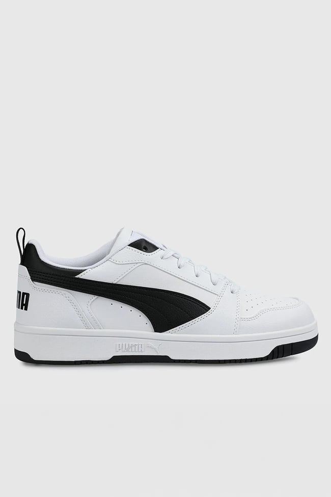 Puma 392328 02 Rebound V6 Low Puma Whıte-Puma Black-Puma Black Unısex Yuruyus Ayakkabısı