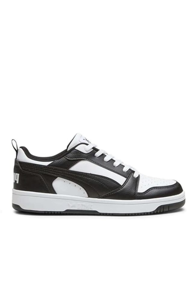 Puma 392328 Rebound V6 Low Puma White-Puma Black-White Erkek Basketbol Ayakkabısı