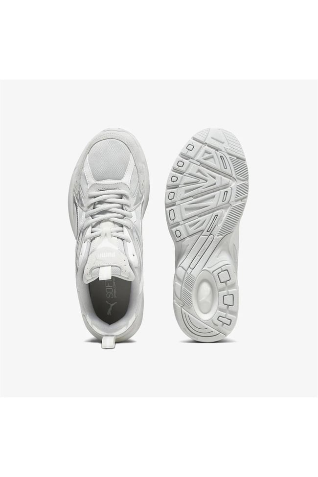 Puma 393489 02 Mılenıo Tech Suede Cool Lıght Gray-Feather Gray-Puma Whıte Unısex Yuruyus Ayakkabısı