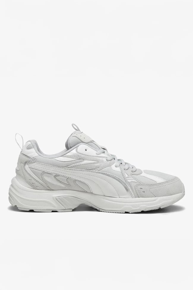 Puma 393489 02 Mılenıo Tech Suede Cool Lıght Gray-Feather Gray-Puma Whıte Unısex Yuruyus Ayakkabısı