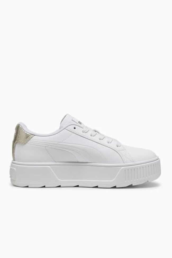 Puma 395099 Karmen Metallic Shine Puma White-Puma Silver-Gold Kadın Tennis Ayakkabısı