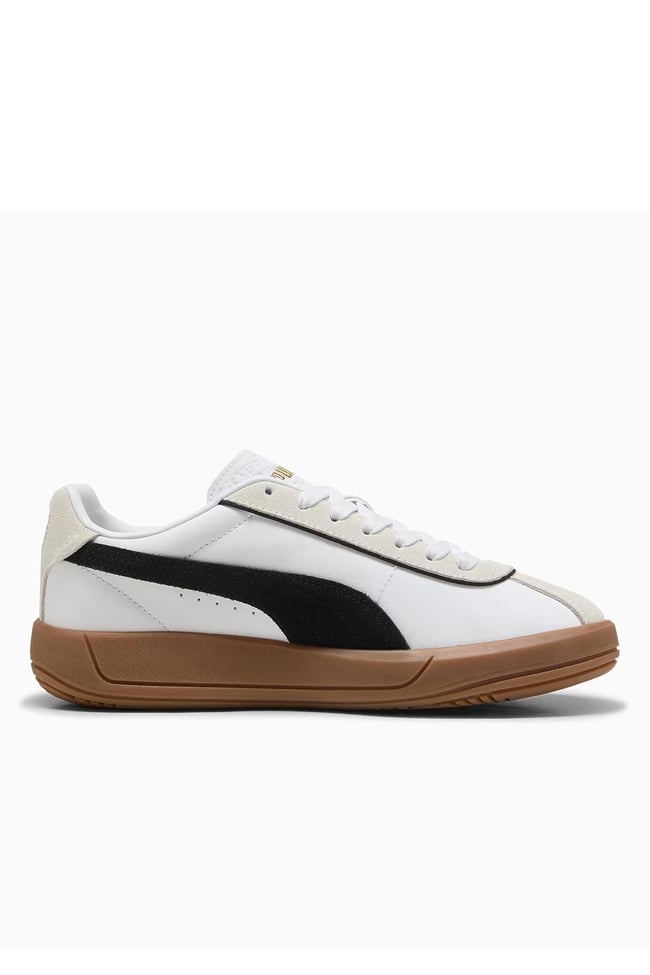 Puma 400364 01 Puma Club Klassıka Puma Whıte-Puma Black-Warm Whıte Zenne Yuruyus Ayakkabısı