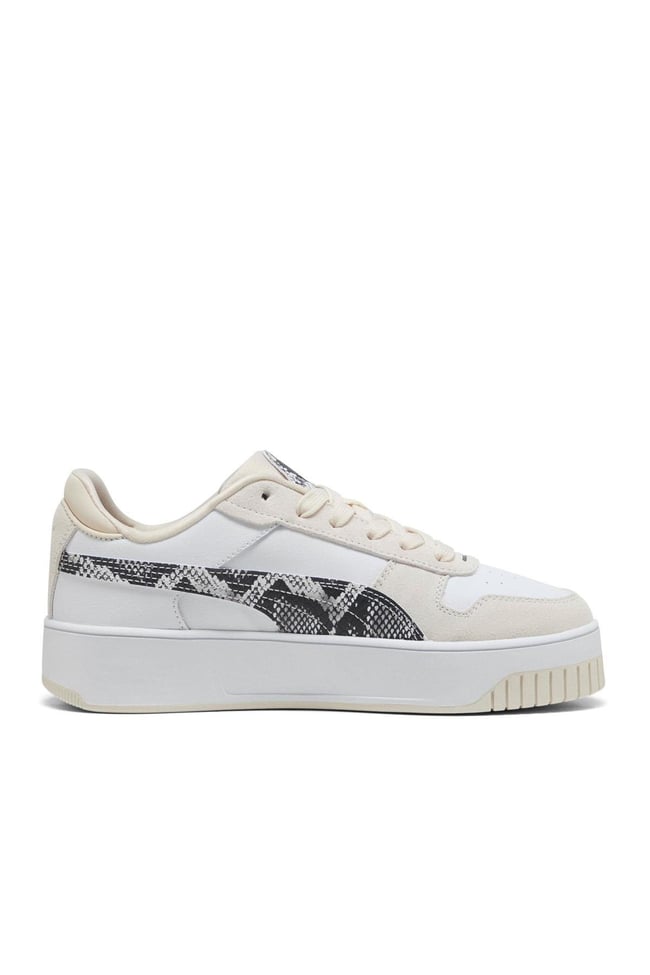 Puma 401611 01 Carına Street Snake Chıc Puma Whıte-Puma Black-Alpıne Snow Zenne Yuruyus Ayakkabısı