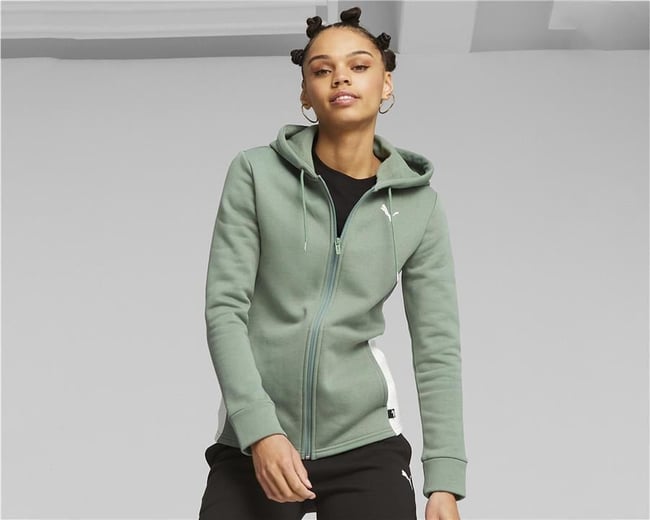 Puma 622637 44 Classıc Hooded Tracksuıt Fl Cl Eucalyptus Yetişkin Kadın Esofman Takım