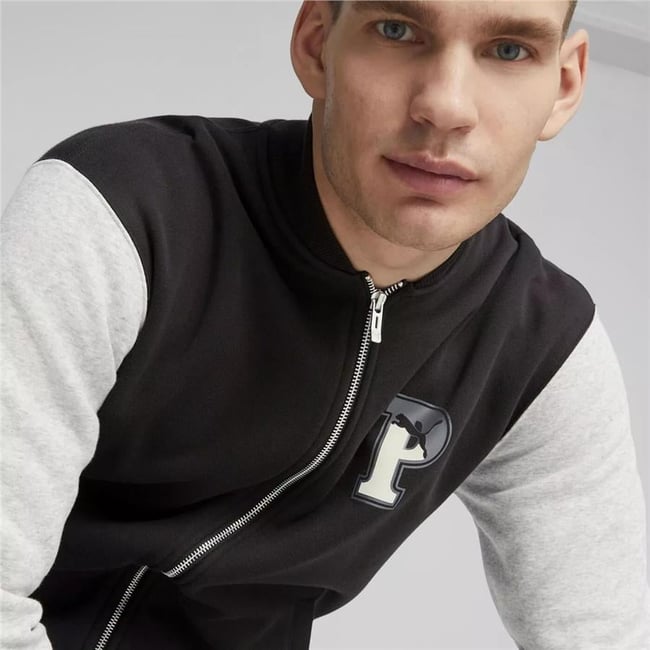 Puma 676018 01 Puma Squad Track Jacket Fl Puma Black Yetişkin Erkek Sweatshirt