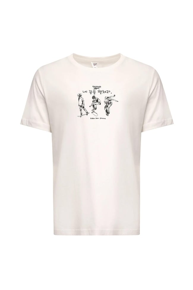 Reebok A10205583608010 5M Vespa Tee Beyaz Erkek Kısa Kollu T-Shırt