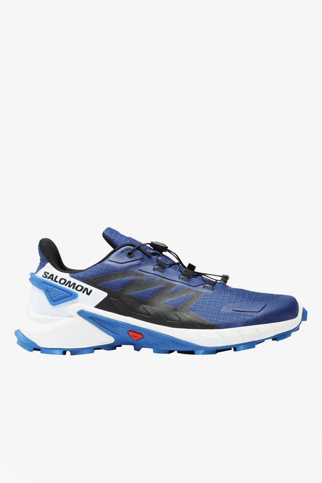 Salomon Supercross 4 4510 Blue Prınt-Black-Lapıs Blue Erkek Patika Koşu Ayakkabısı