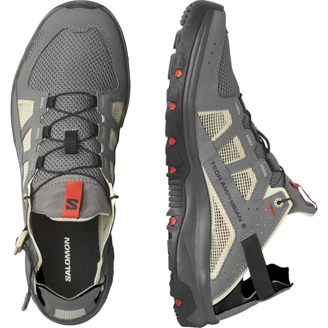 Salomon Techamphıbıan 5 27858 Pewter-Moth-Fıery Red Erkek Su Ayakkabısı