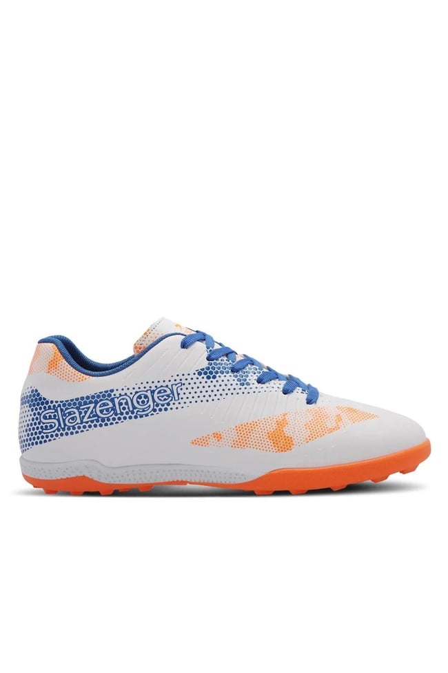 Slazenger Cyprus Hs. G Beyaz / Saks Mavı Garson Futbol Ayakkabısı