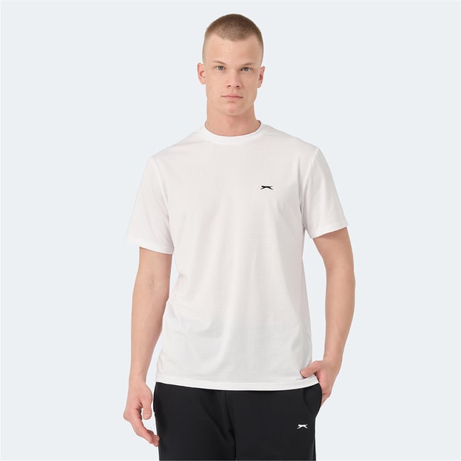 Slazenger Oswın Ktn Beyaz Erkek T-Shırt