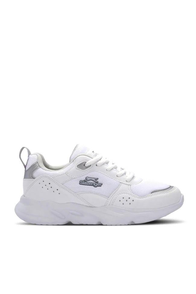 Slazenger Sa15Rk065-002 Omaha Beyaz / Grı Zenne Kosu Ayakkabısı