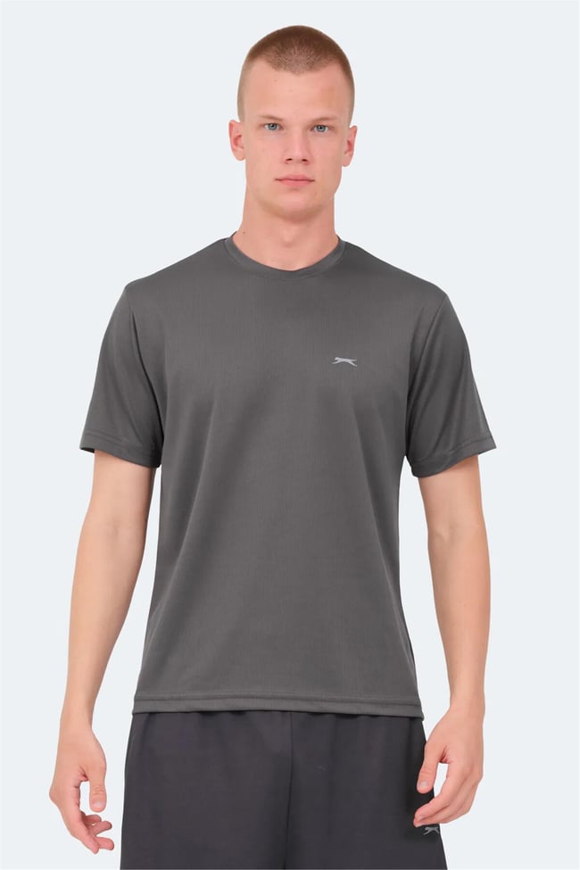 Slazenger Senato Fume Erkek Bısıklet Yaka Kısa Kollu Polyester T-Shırt