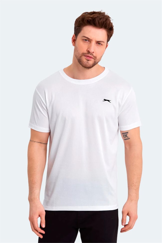 Slazenger St13Te118-000 Odalıs Beyaz Erkek T-Shirt