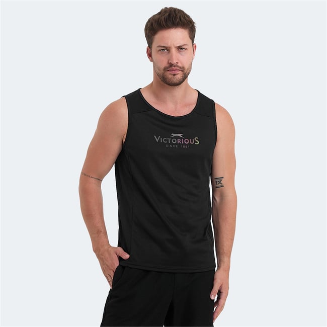 Slazenger ST14TE078-500 Vasanta Siyah Erkek T-Shirt