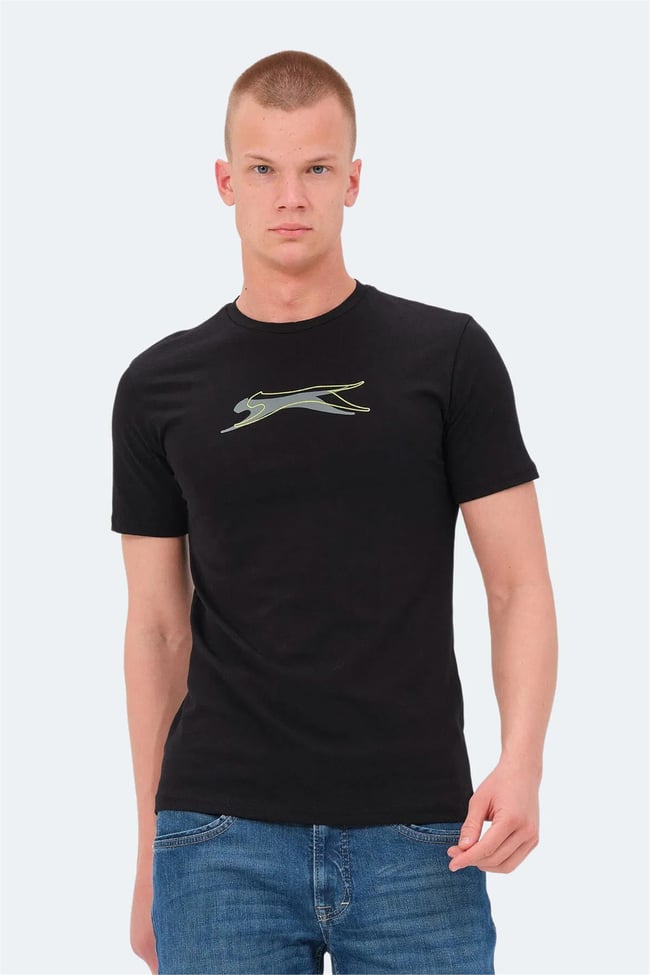 Slazenger St14Te088-500 Vedran Ktn Sıyah Erkek T-Shırt
