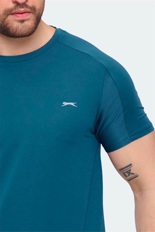 Slazenger Vıshal Ktn Petrol Erkek T-Shırt