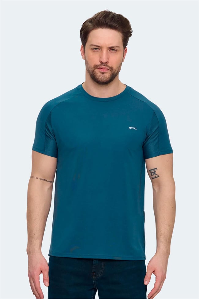 Slazenger Vıshal Ktn Petrol Erkek T-Shırt