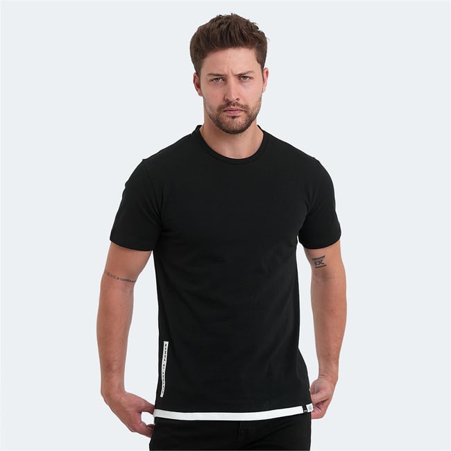 Slazenger Vısıtor Sıyah Erkek T-Shırt