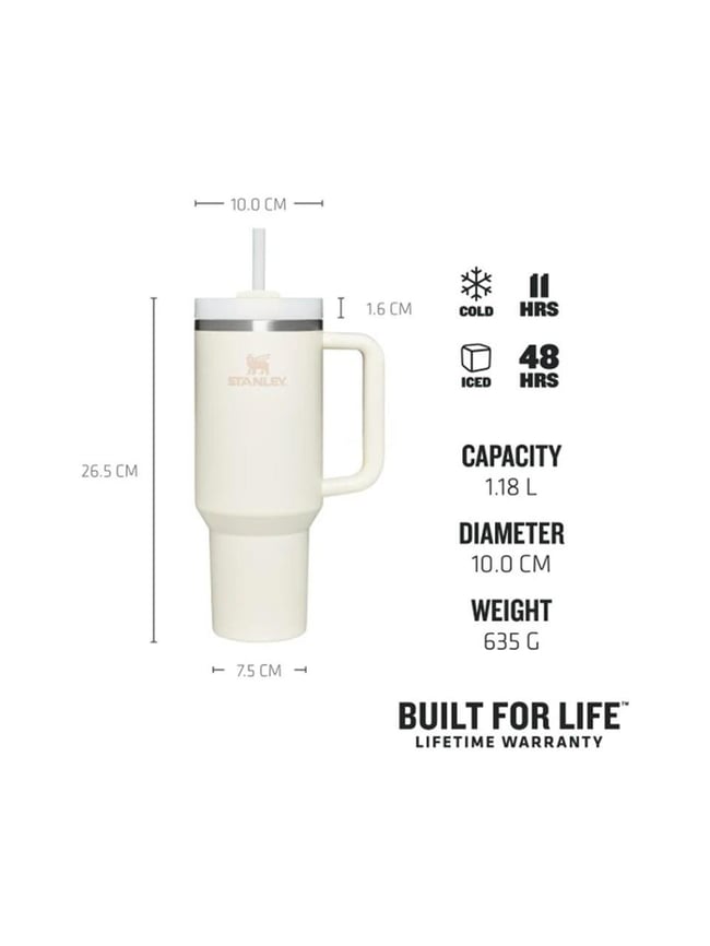 Stanley The Quencher H2.O FlowState Tumbler 1.18L / 40oz Cream Tonal