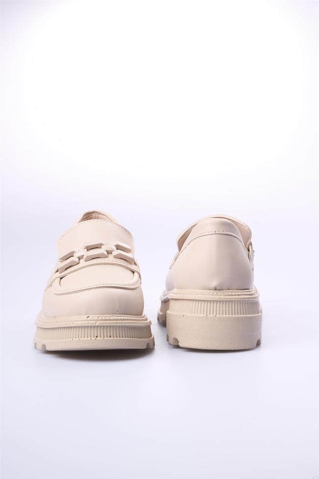 Swell Soft 05-1071 Bej Kadın Loafer Ayakkabı