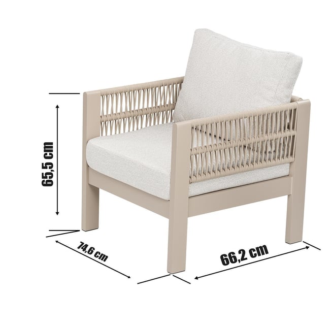 Erinöz Toscana Bahçe Balkon Oturma Grubu 3+1+1+Sehpa