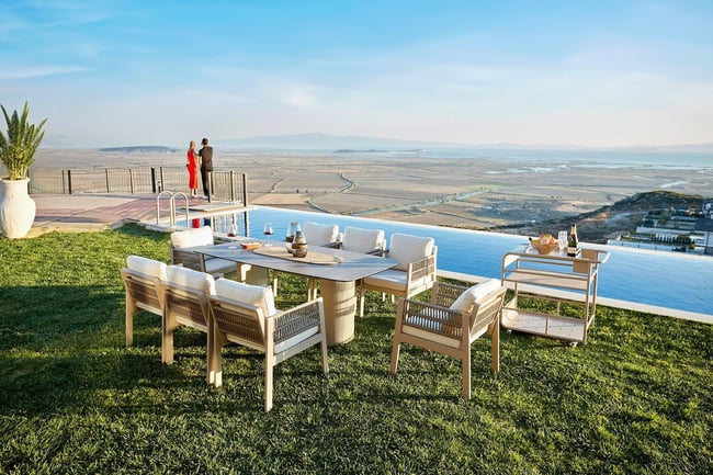 Erinöz Toscana Seramik Tablalı Masa Takımı