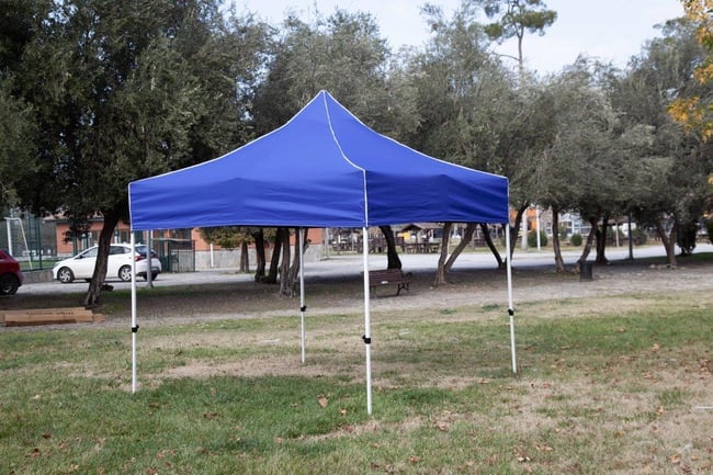 Tunç Çadır Gazebo Çardak Gölgelik Mavi 3x3