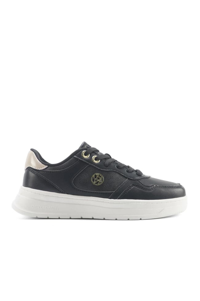 Us Polo 5P Emora 5Fx Sıyah Zenne Havuz Taban Sneaker Ayakkabı