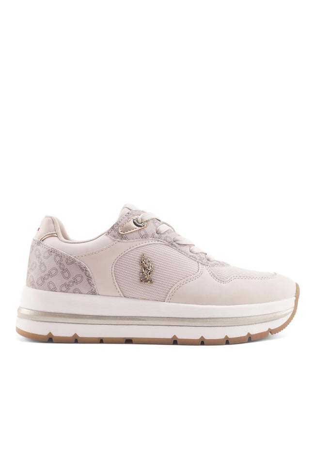 Us Polo 5P Shery 5Fx Bej Zenne Fashıon Sneaker Ayakkabı