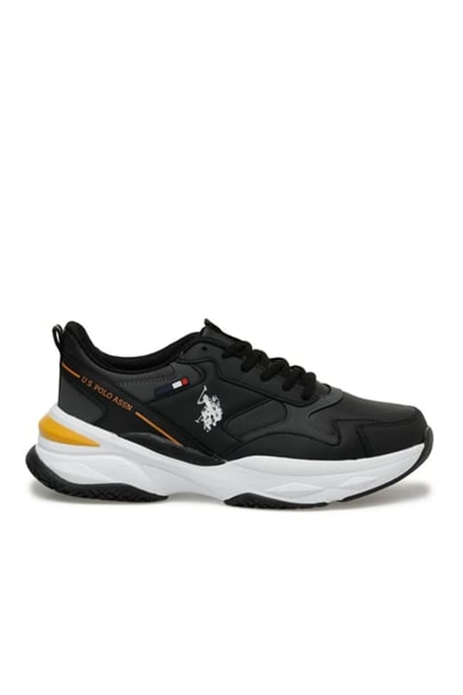 Us Polo Solıdar 3Pr Siyah Erkek Sneaker Ayakkabı