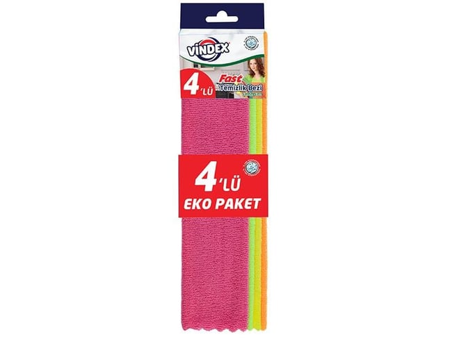 Vindex 1010310 Fast Mikrofiber Bez 4 Lü Açık