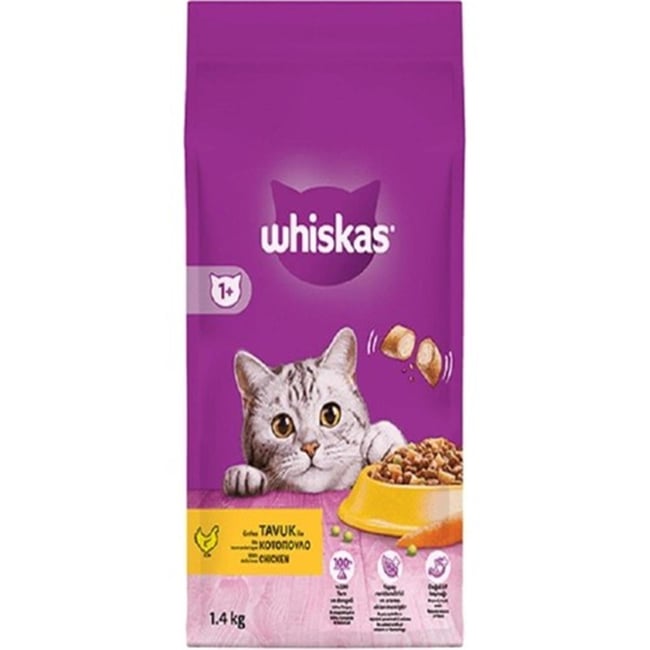 WHISKAS 1.4KG KURU KEDI MAMASI TAVUK