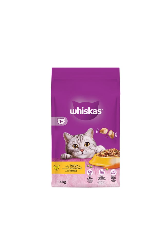WHISKAS 1.4KG KURU KEDI MAMASI TAVUK