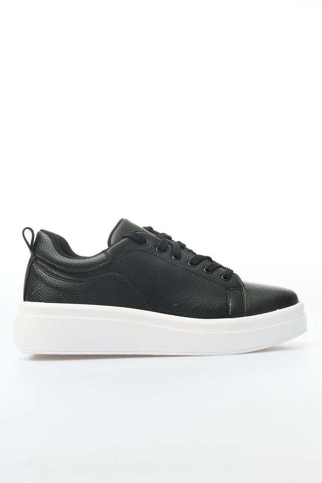 White Line 01-2503 Cilt Siyah Kadın Casual Ayakkabı