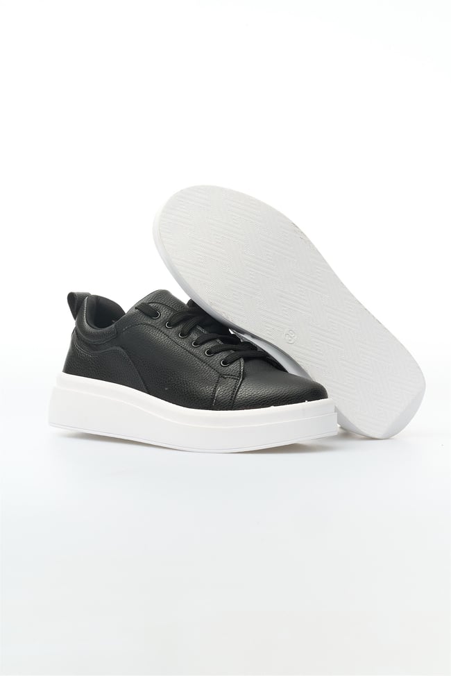 White Line 01-2503 Cilt Siyah Kadın Casual Ayakkabı