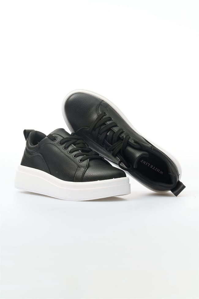 White Line 01-2503 Cilt Siyah Kadın Casual Ayakkabı