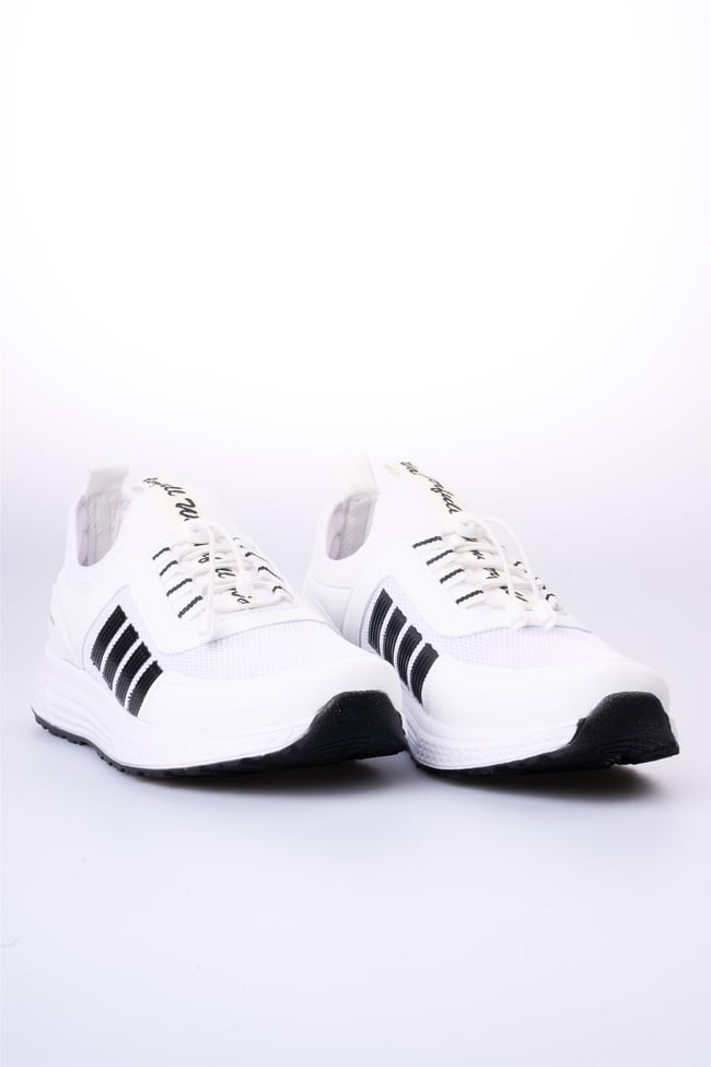 Wonderfull 4266 Siyah Beyaz Taban Erkek Spor Ayakkabı
