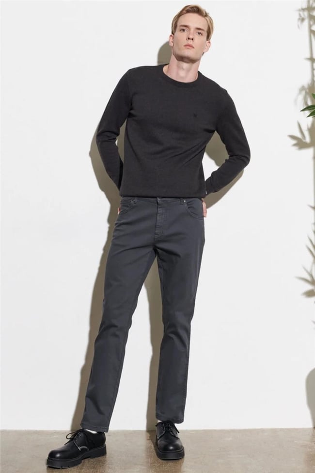 Wrangler W12S004003 Antrasit Erkek Texas Slim Pantolon