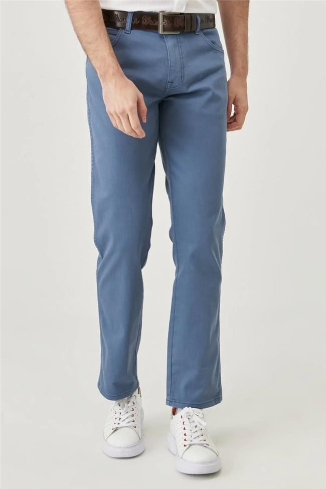 Wrangler W12S004TF İndigo Erkek Texas Slim Pantolon