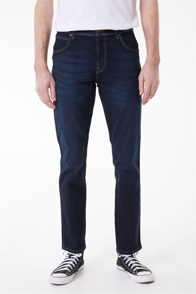 Wrangler W12S057 W12S Texas Slım 58 Stone Erkek Authentıc Straıght Normal Bel Dar Paca Jean Pantolon