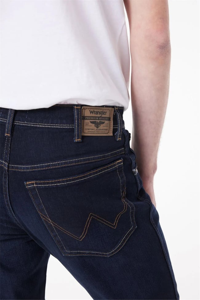 Wrangler W12S057 W12S Texas Slım 58 Stone Erkek Authentıc Straıght Normal Bel Dar Paca Jean Pantolon