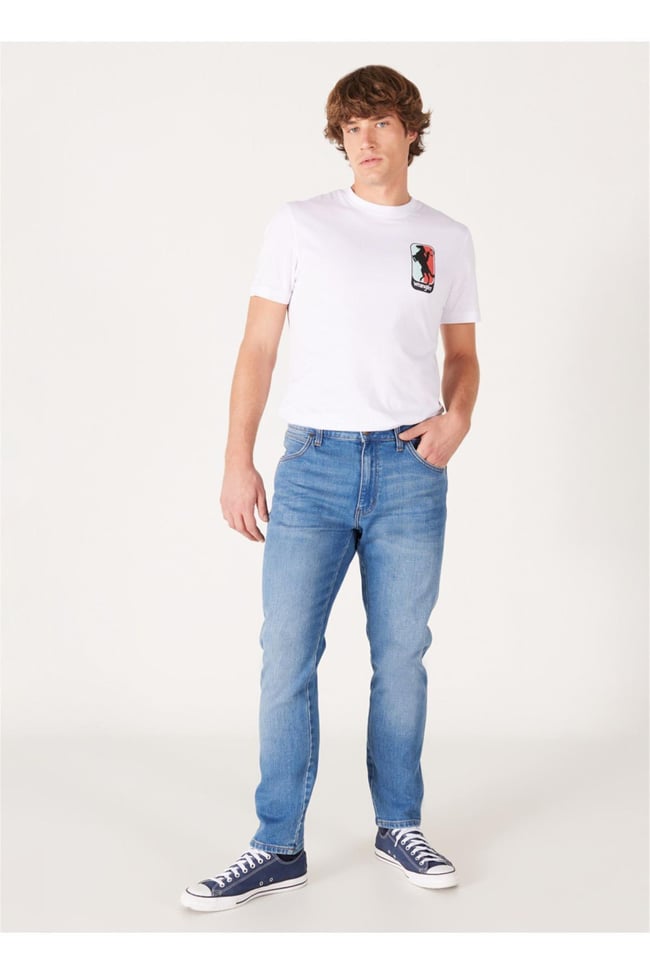 Wrangler W17Tjx W17T Rıver Z81 Blue Creek Erkek Normal Bel Dar Paca Jean Pantolon